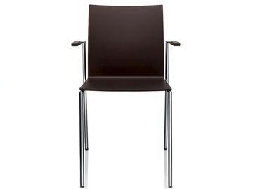 MILANOLIGHT - Stackable chair with armrests by Brunner