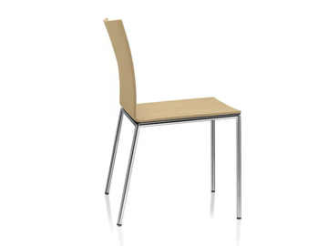 MILANOLIGHT - Stackable wood veneer chair by Brunner