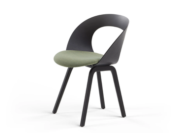 MUDRA - Plywood chair with integrated cushion by Brunner