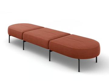 OVAL - Backless bench seating by Brunner
