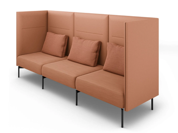 OVAL - High-back 3 seater sofa by Brunner