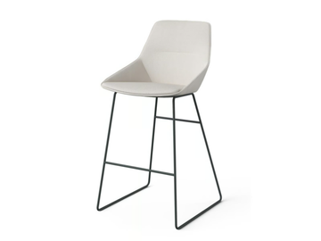RAY SOFT - High sled base bar stool by Brunner