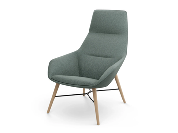 RAY SOFT LOUNGE - High-back lounge chair by Brunner