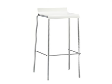 VERONA - High plastic stool with footrest by Brunner