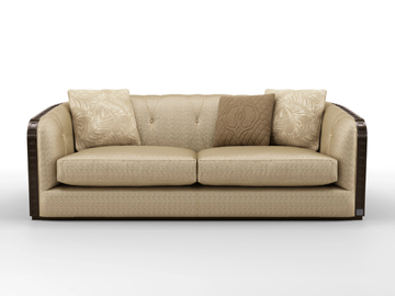 BAUHAUS - 3 seater fabric sofa by BRUNO ZAMPA