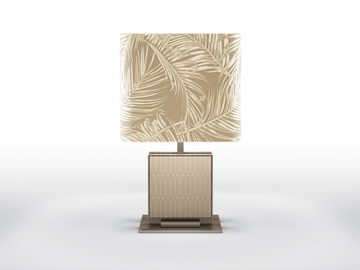 BERNINI - Metal table lamp and fabric lampshade by BRUNO ZAMPA