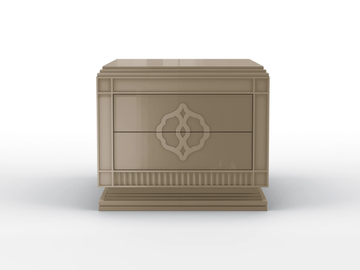 CLARK - Bedside table with drawers by BRUNO ZAMPA