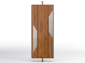 EOLO - Canaletto walnut room divider by BRUNO ZAMPA