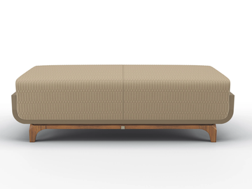 FAYR - Upholstered leather bench by BRUNO ZAMPA