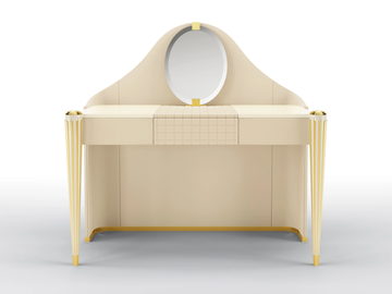 KIMBERLY - Dressing table covered in leather by BRUNO ZAMPA