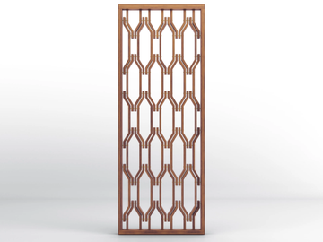 LEONE - Canaletto walnut room divider by BRUNO ZAMPA