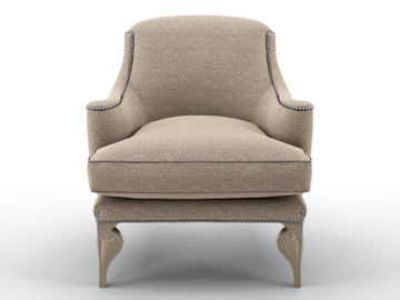 LOPEZ - Fabric armchair with armrests by BRUNO ZAMPA