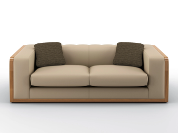 VERTIGO - 3 seater leather sofa by BRUNO ZAMPA
