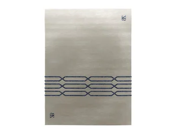 WAVE - Rectangular eco fabric rug with geometric shapes by BRUNO ZAMPA