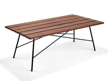 OD MAMAMIA - Rectangular solid wood garden table by Bullfrog