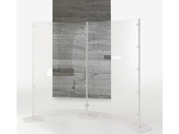 ARIANNA SAFETY - Free standing polycarbonate protective barrier by Caimi Brevetti