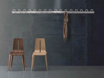 DUO - Wall-mounted technopolymer coat rack by Caimi Brevetti