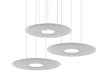 GIOTTO - Fabric hanging acoustic panel by Caimi Brevetti