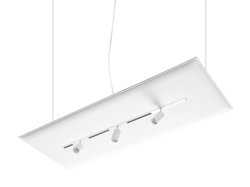 T-SYSTEM TRACK - LED acoustic swivel fabric pendant lamp by Caimi Brevetti
