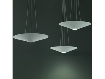 TL - Hanging acoustic panel with Integrated Lighting by Caimi Brevetti