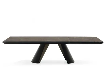 APIAN - Extending ceramic table with drawers by Calligaris