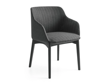 ELLE - Upholstered chair with armrests by Calligaris