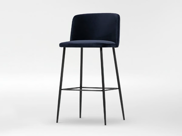 BALLET - High upholstered fabric stool by CAMERICH