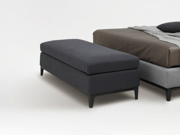 CRESCENT - Upholstered fabric bench by CAMERICH