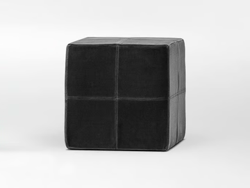 DICE - Upholstered square fabric pouf by CAMERICH