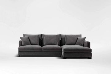 EASYTIME - Sectional fabric sofa with chaise longue by CAMERICH