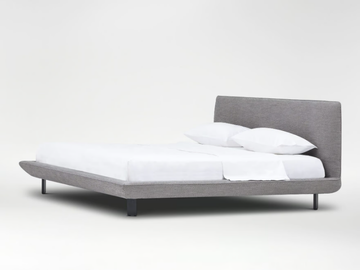 ELAN - Fabric bed with upholstered headboard by CAMERICH