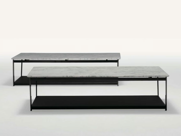 ELEMENT - Rectangular Carrara marble coffee table by CAMERICH