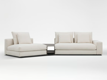 EPIC - Sectional curved fabric sofa by CAMERICH