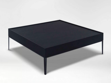 FLAMINGO - Square wood veneer coffee table with drawer by CAMERICH
