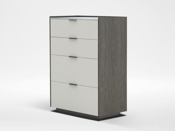 MATRIX - Wooden chest of drawers with integrated handles by CAMERICH