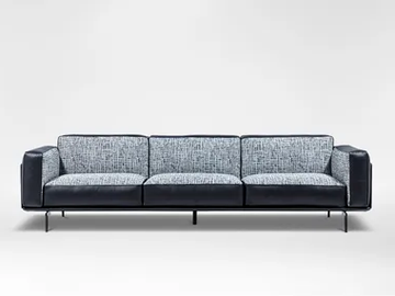 MODA - 4 seater leather sofa by CAMERICH