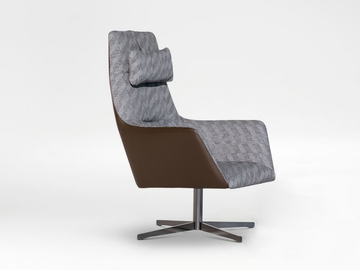 QING - Swivel fabric executive chair with 4-spoke base by CAMERICH