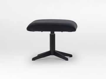 QING - With 4-spoke base swivel upholstered fabric footstool by CAMERICH