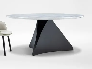 SPIN - Round marble table by CAMERICH