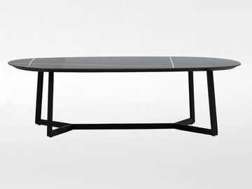 TERI - Oval marble coffee table by CAMERICH