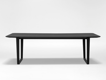 VERGE - Rectangular wood veneer table by CAMERICH