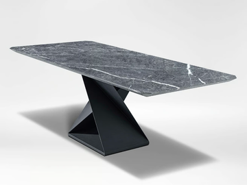 ZING - Rectangular marble table by CAMERICH