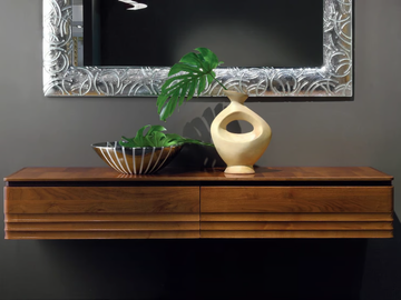 ELETTRA DAY - Suspended solid wood sideboard by Cantiero