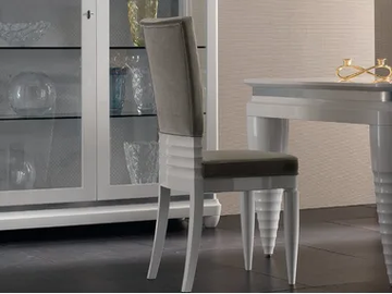 ELETTRA DAY - Upholstered solid wood chair by Cantiero