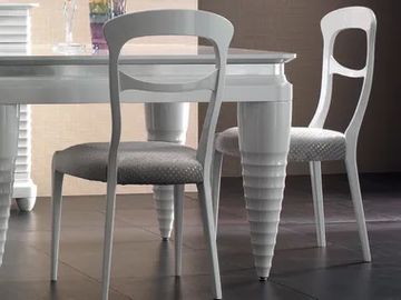 ELETTRA DAY - Upholstered solid wood chair by Cantiero