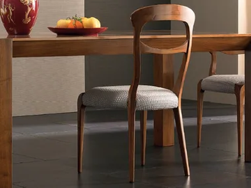 ELETTRA DAY - Upholstered wooden chair by Cantiero