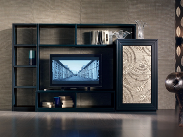 ÉTOILE DAY - Sectional silver leaf storage wall by Cantiero