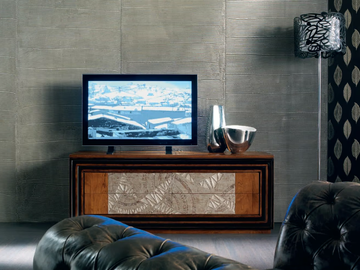 ÉTOILE DAY - Silver leaf sideboard with drawers by Cantiero