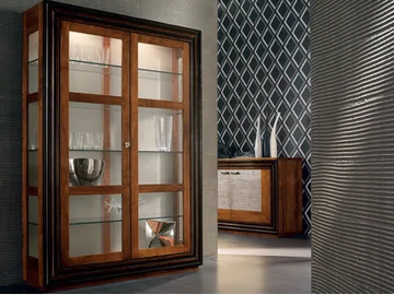 ÉTOILE DAY - Solid wood display cabinet by Cantiero