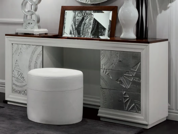 ÉTOILE NIGHT - Silver leaf dressing table by Cantiero
